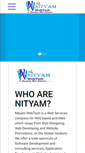 Mobile Screenshot of nityamwebtech.com