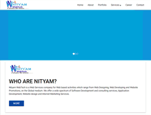 Tablet Screenshot of nityamwebtech.com